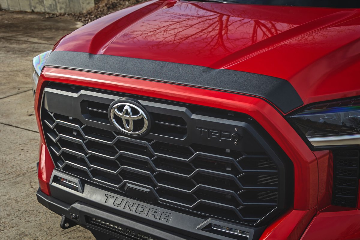 Toyota Tundra Hood Protector - Rough Country - Gloss Black - '22-'26